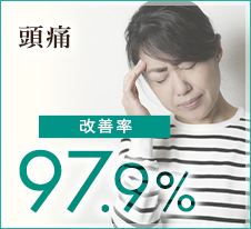 頭痛 改善率 97.9%
